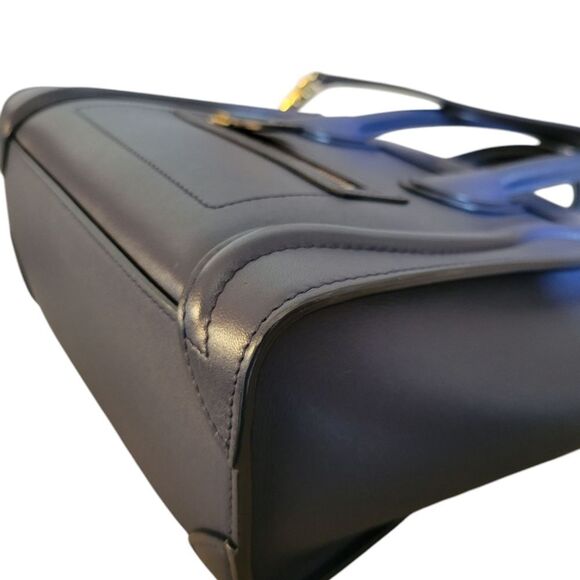 Celine Lugage Nano Blue Lather Handbag Crossbody - Picture 13 of 16